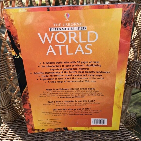 The Usborne Internet-Linked Childrens World Atlas Book Homeschool Learning Learn - Picture 2 of 9